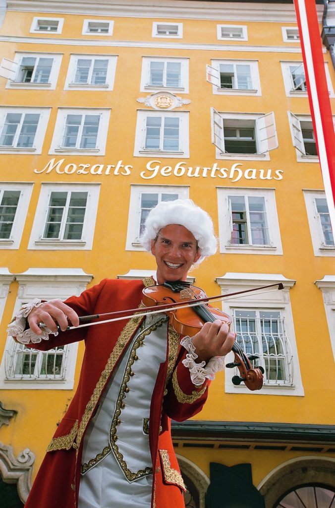 Salzburg: the house in which Wolfgang Amadeus Mozart was born on the January 27, 1756